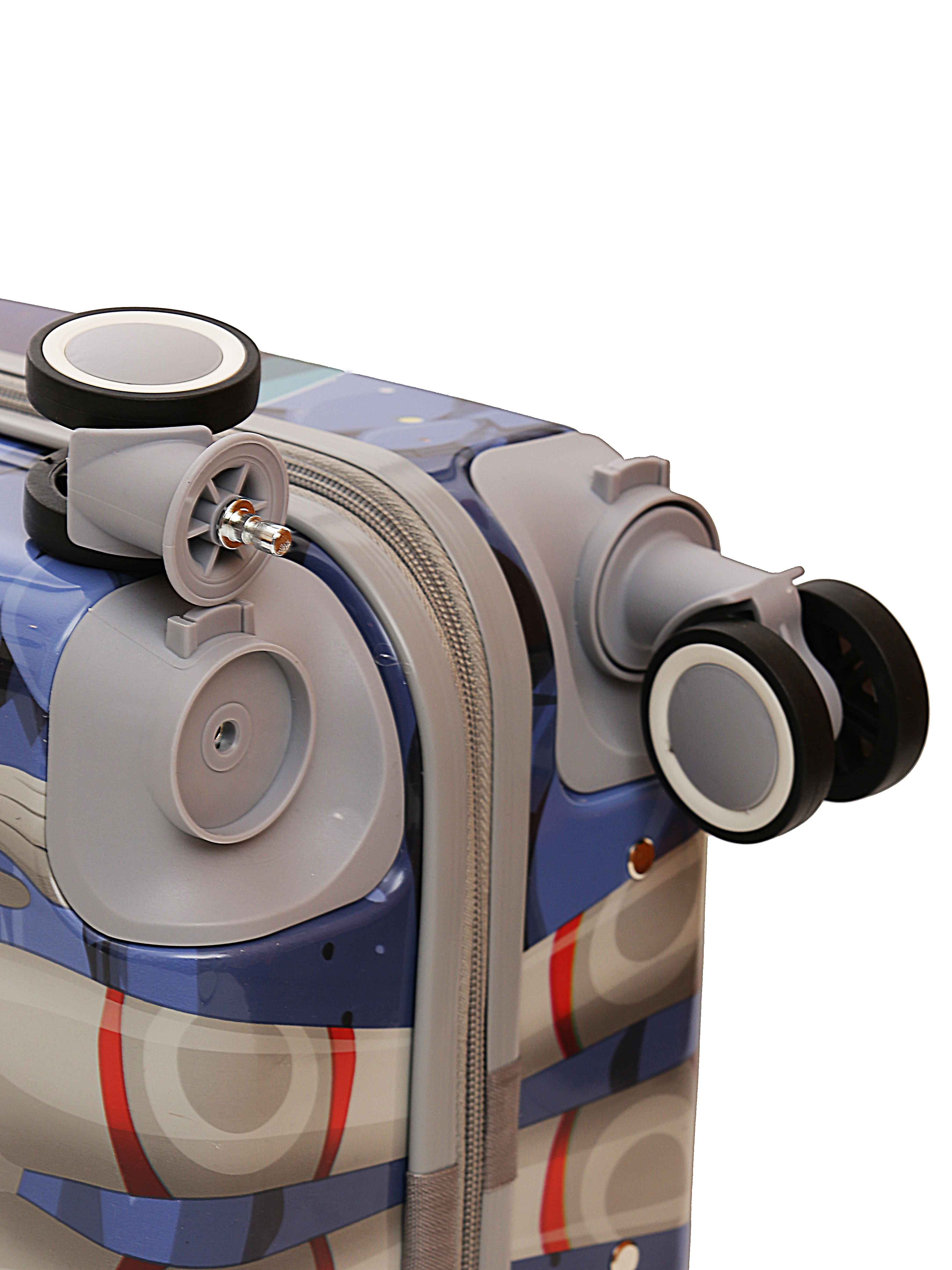 A777-7 Чемодан детский ручная кладь S Космос синий