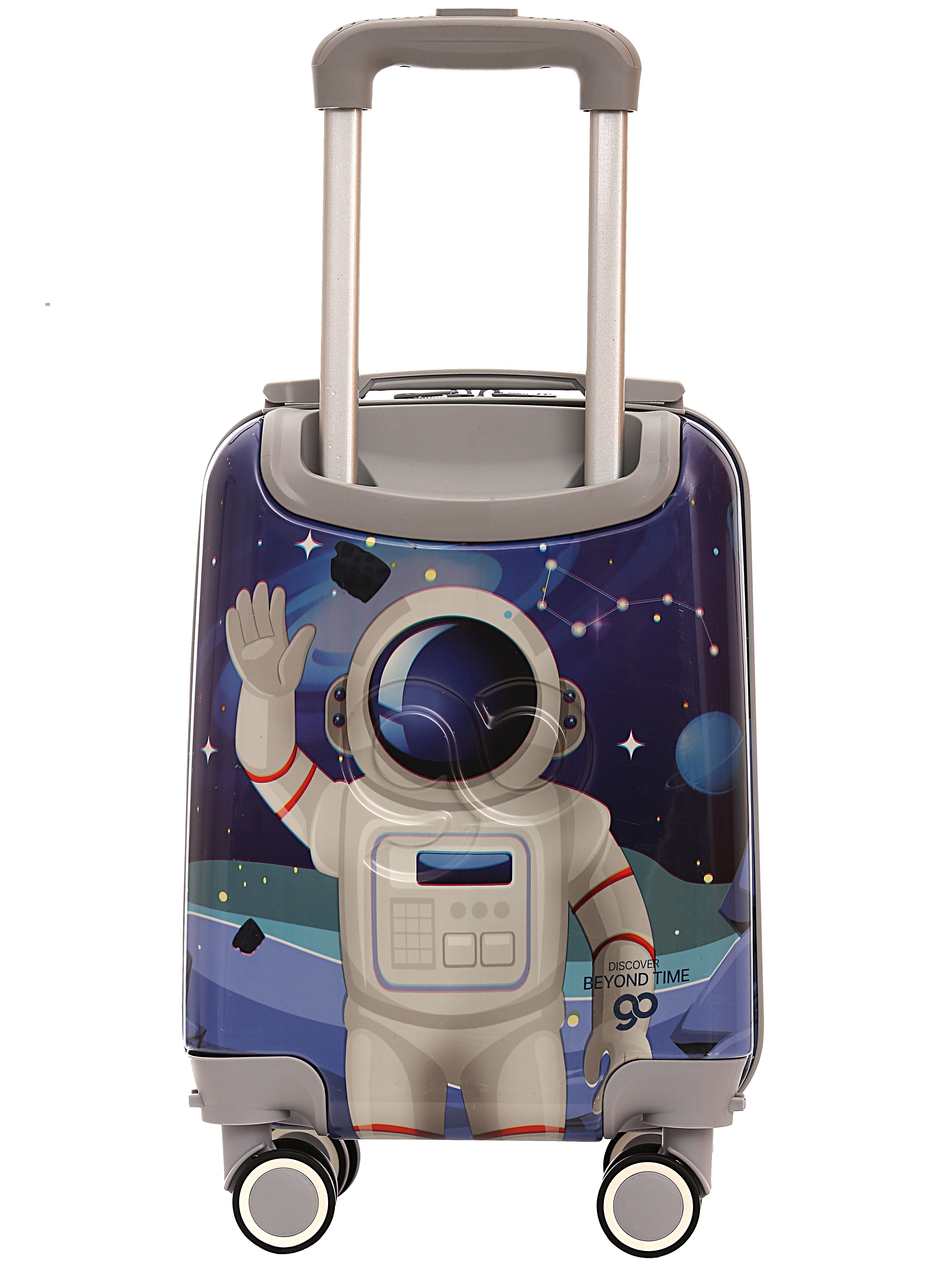 A777-7 Чемодан детский ручная кладь S Космос синий