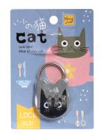 Z02серый Замок кодовый навесной детский