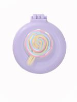 Y49 сиреневый Расческа складная с зеркалом Леденец