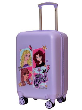 G231 сиреневый чемодан детский 20" Комикс