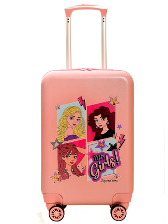 G232 розовый чемодан детский Комикс