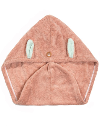 Y53 розовый Полотенце для волос Зайка