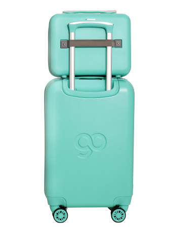 G213 зеленый чемодан детский 20" Кот Music