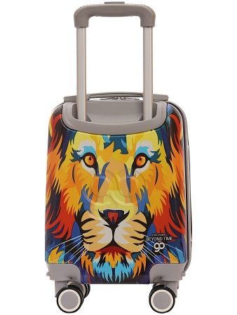 A777-6 Чемодан детский ручная кладь S Лев синий