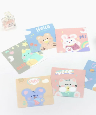 Y01 розовый Набор для очков детский Зайка