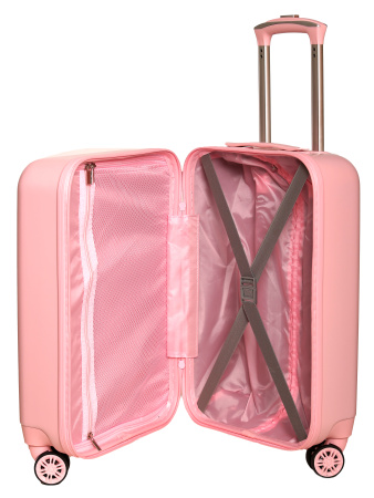 R119 розовый чемодан детский Котики