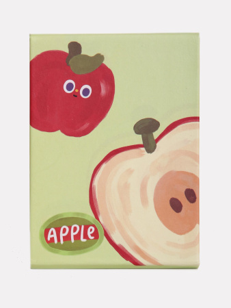 Y42 зеленый Зеркало косметическое Яблоко