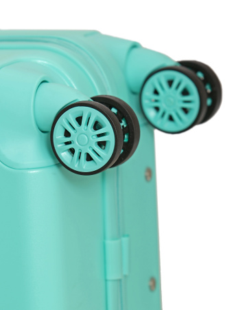 G213 зеленый чемодан детский 20" Кот Music