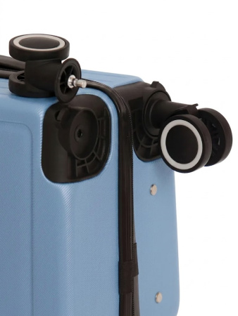 A999-8 Чемодан ручная кладь S Победа голубой