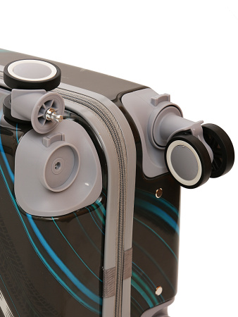 A777-5 Чемодан детский ручная кладь S Машина черный